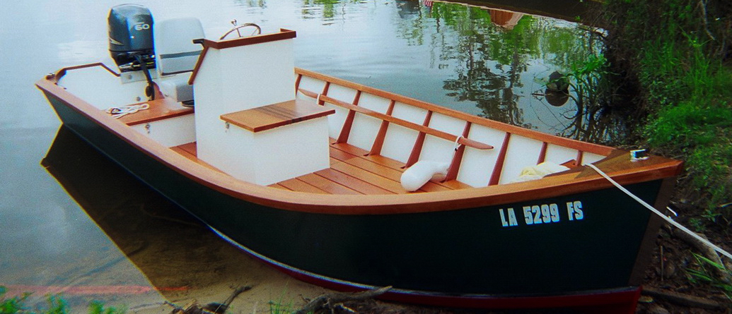 The skiff was often over 20 feet in length, four to five feet in beam 